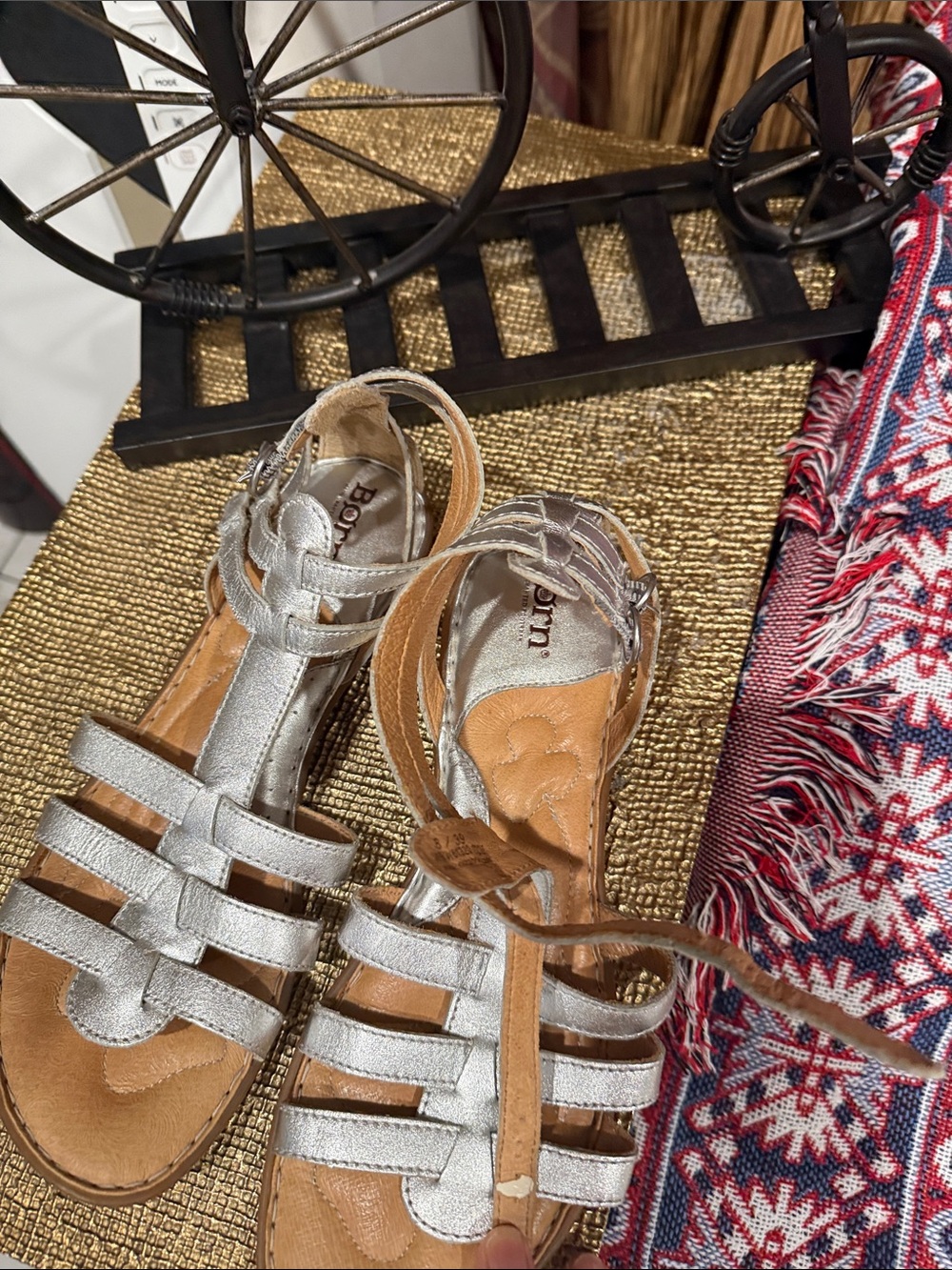 Born Silver Multi-Strap Women’s Sandals - Picture 8 of 9